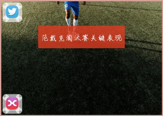 范戴克淘汰赛关键表现